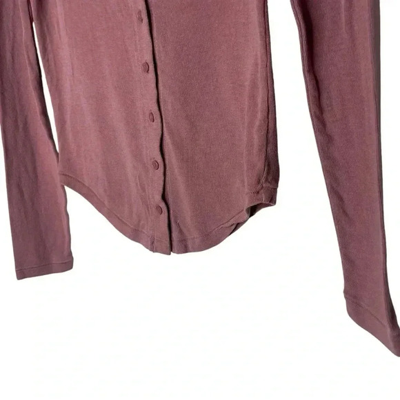 Aritzia Wilfred Free ‘Effie’  Long-sleeve Button Down Cardigan Top Size Small - Picture 10 of 12